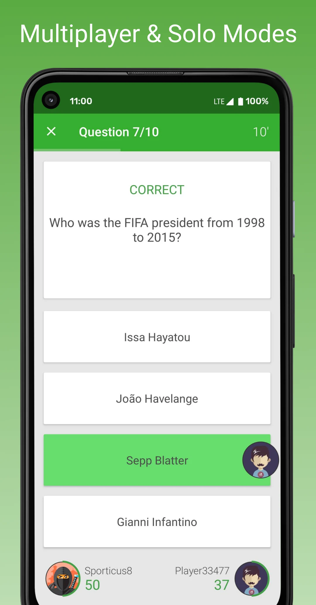 Soccer Fan Quiz screenshot